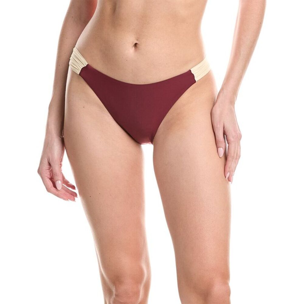 Vyb Womens  Immy Soft Scrunch Side Bottom, Red